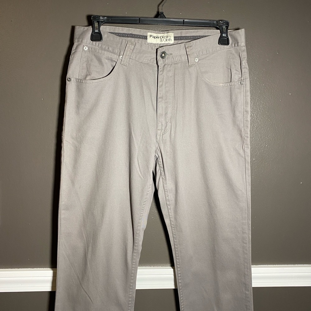Paper Denim + Cloth Light Gray 5 Pocket Pants 34x29
